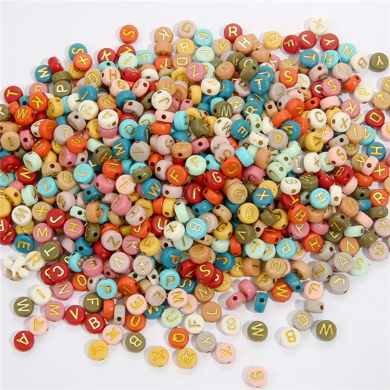Acrylic Alphabet Letter Beads Kit for Jewelry Making