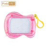 Pink mini magnetic drawing board keychain with stylus