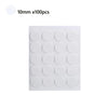 A sheet of 10mm pre-waxed cotton candle wicks with metal sustainer tabs.