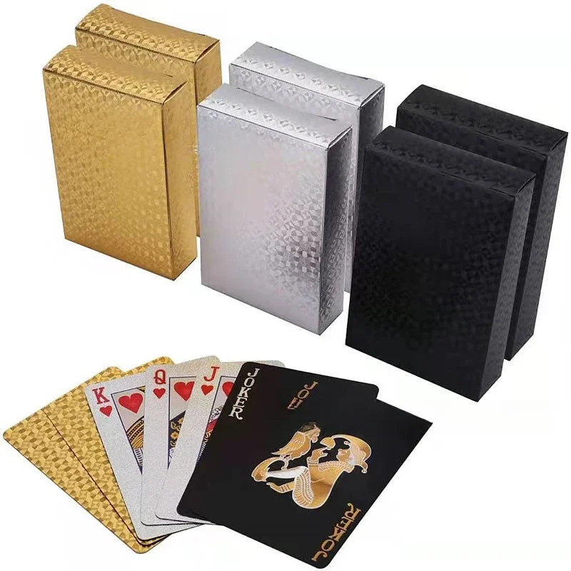 24K Gold Metallic Waterproof Playing Cards