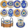 DIY Mandala Diamond Art Coaster Set with Holder