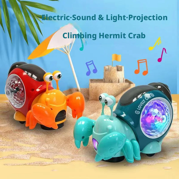 Musical Crawling Crab Toy with Lights and Sound