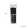 A package containing a set of five ultra-fine black nail art liner brushes.