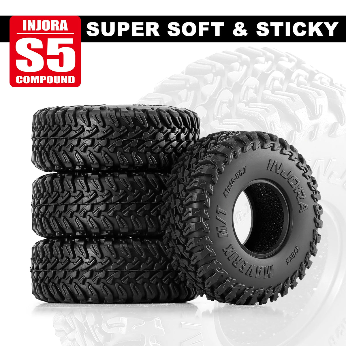 0.7" MAVERIX M/T Performance Crawler Tires (Set of 4)