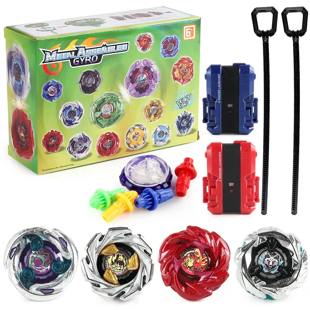 Gyro Spinning Tops Battle Set with Launchers