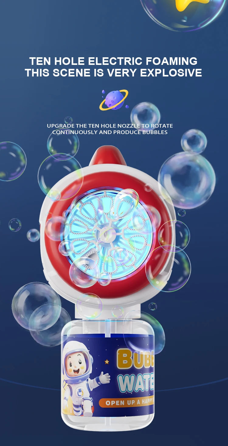 Astronaut Bubble Blaster - Automatic Bubble Machine Gun for Kids