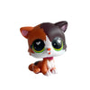 A charming bobblehead pet figurine of a cat with orange, brown, and white markings.