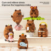 A set of wooden building blocks featuring cute animal figures like bears, pigs, and a crocodile, used for home decor ornament