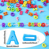 Colorful acrylic alphabet letter beads spelling BACK TO SCHOOL with an example of the letter A
