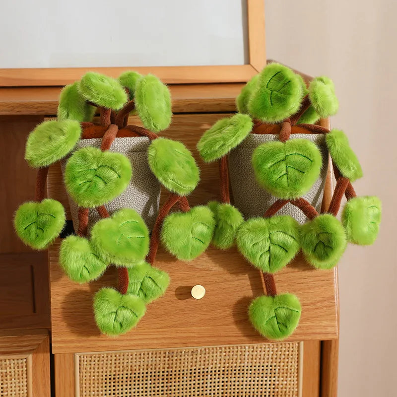 Lifelike Pothos Plush Plant – Soft Home Decor Accent