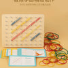 Wooden Geoboard Shape Learning Toy for Kids