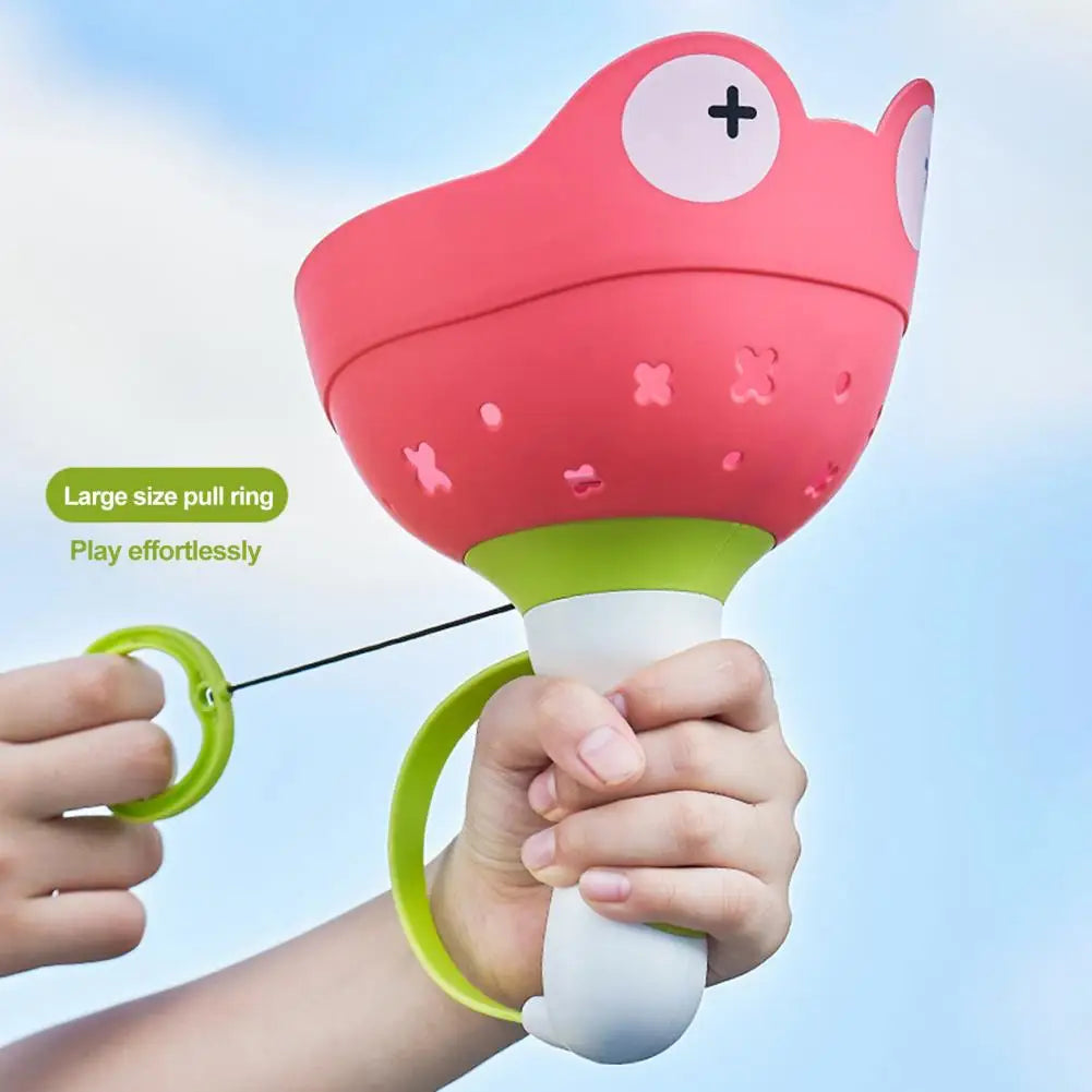 Pull-String Flying Saucer Launcher Toy for Kids