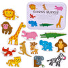 Montessori Wooden Animal Puzzle Set with Storage Box