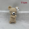 Handmade Amigurumi Plush Toy Set – Fox, Cow & Lamb Sleeping Dolls