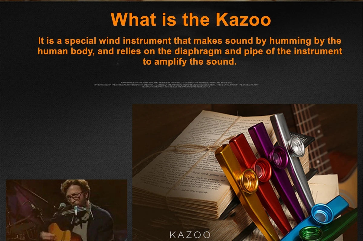 Silver Aluminum Kazoo with Vibrating Membrane