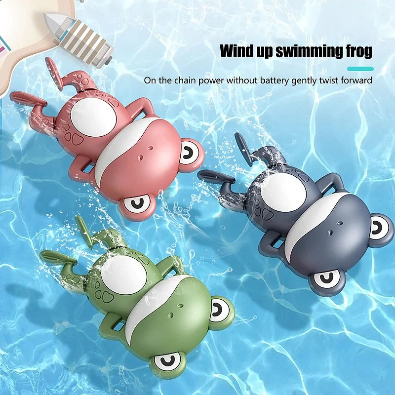 Frog Swimming Wind-Up Bath Toy for Kids