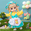 16cm Articulated Fashion Doll with Big Eyes and Dress-Up Outfit