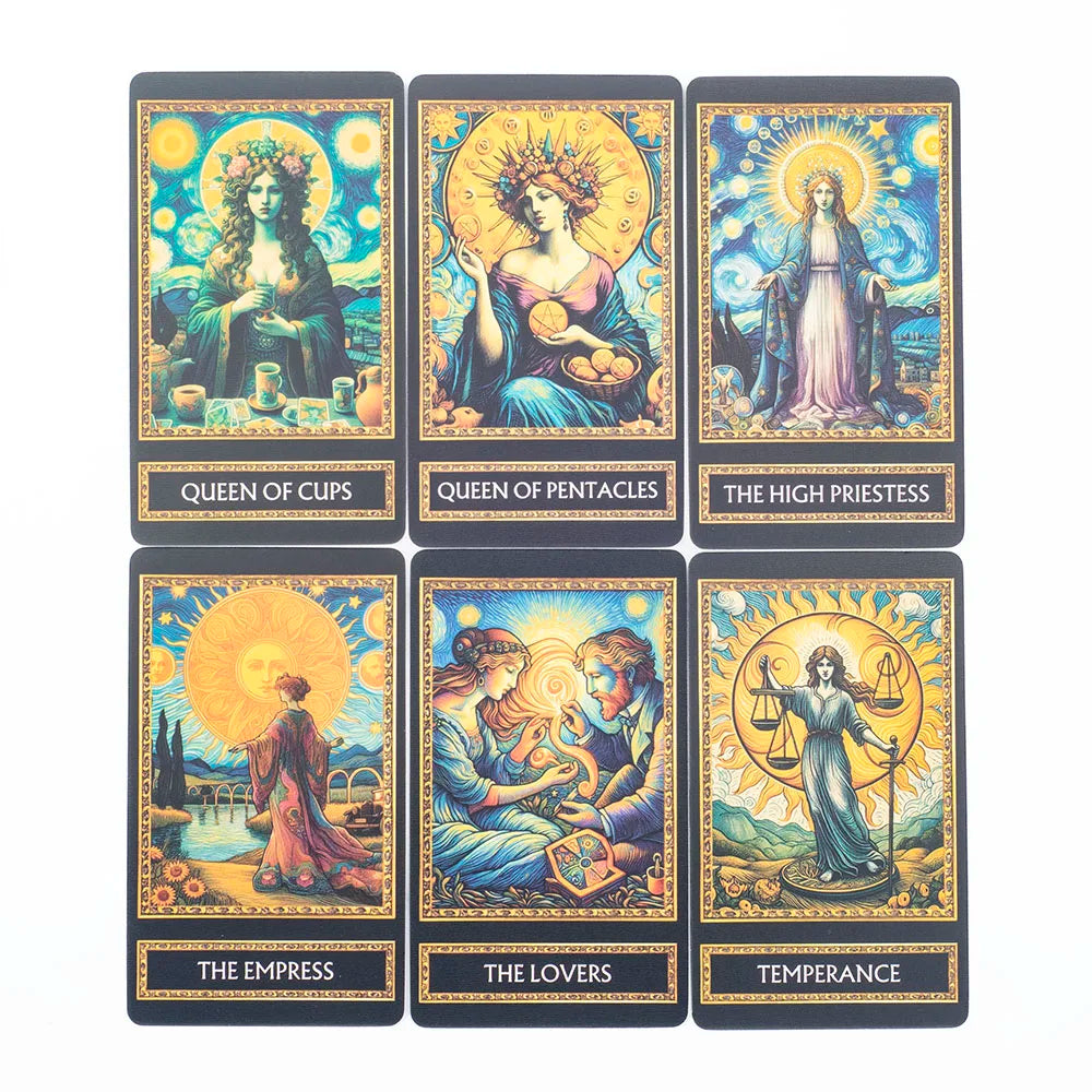 Van Gogh Tarot Card Deck – 78 Illustrated Cards for Divination & Reflection