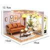 DIY Wooden Miniature Dollhouse Coffee Shop Kit