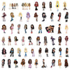 A collection of cartoon Bratz doll stickers featuring various characters and styles.
