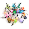 A collection of 20 assorted resin fruit and drink charms in various colors and shapes for jewelry making