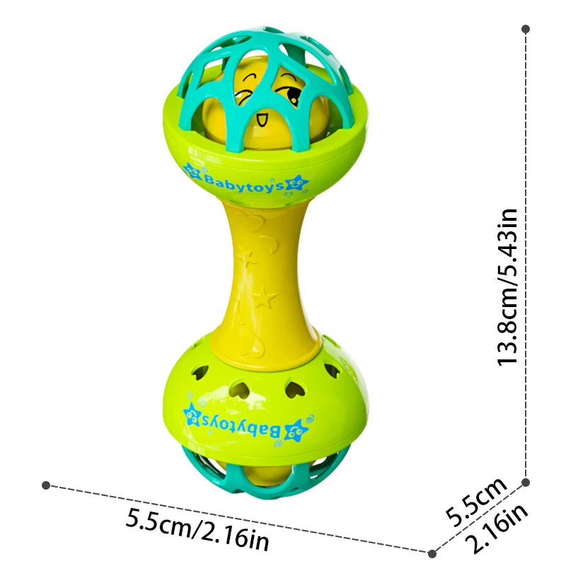 Baby Sensory Rattle Toy Set with Spinning Stacker