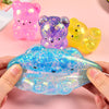 Glitter Gummy Bear Stress Relief Squishy Toy