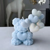 Reusable Silicone Mold for Rose Bear & Heart Candles