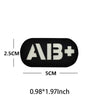 Blood Type Tactical Patches with Glow-in-the-Dark Design