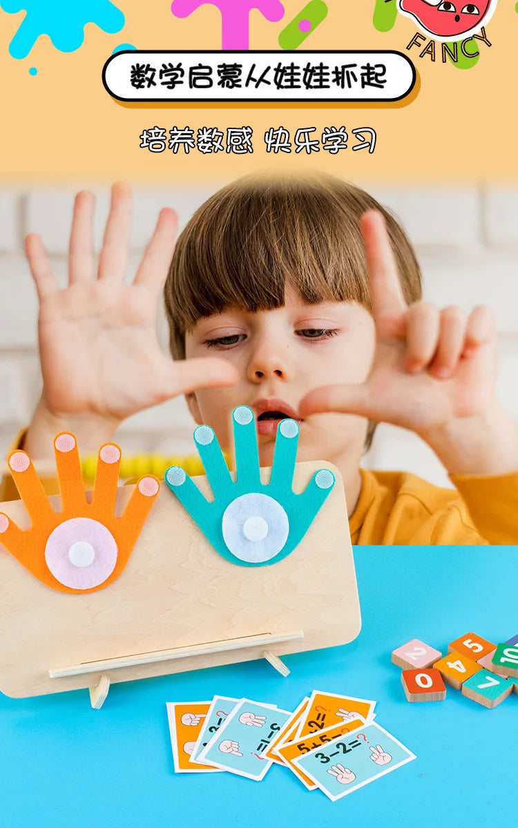 Wooden Counting and Math Activity Set for Toddlers