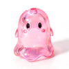 Pink acrylic ghost bead used for jewelry making