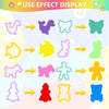 Animal Playdough Tools Kit for Kids with Cutters and Molds