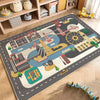 Cartoon City Traffic Play Mat for Kids – Soft & Anti-Slip Decorative Floor Rug
