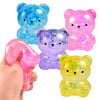 Glitter Gummy Bear Stress Relief Squishy Toy