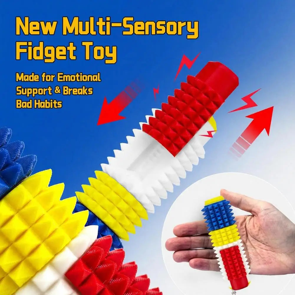 5-in-1 Spiked Roller Fidget Toy for Stress Relief and Focus