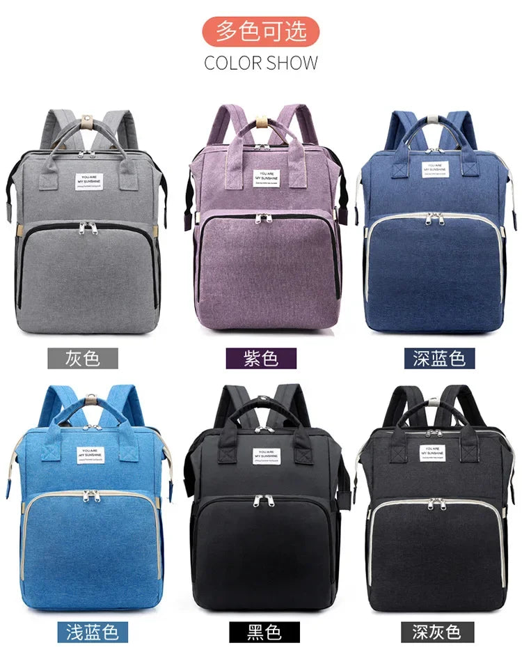 Large Capacity Diaper Bag Backpack with Changing Mat