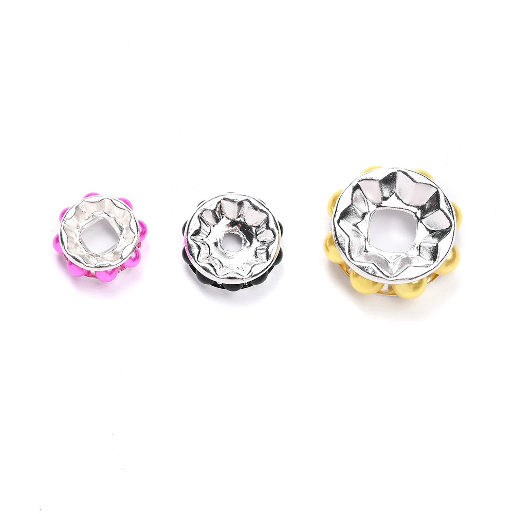 Mixed Pearl and Metal Spacer Beads for Jewelry Making