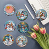 DIY Diamond Art Coaster Set for Christmas & More