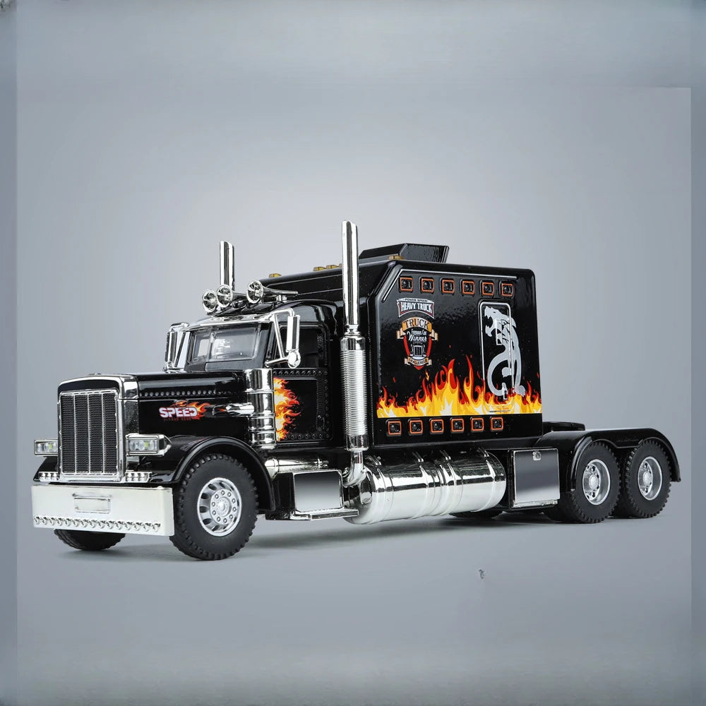 Realistic Die-Cast Peterbilt 389 Truck with Sound & Light