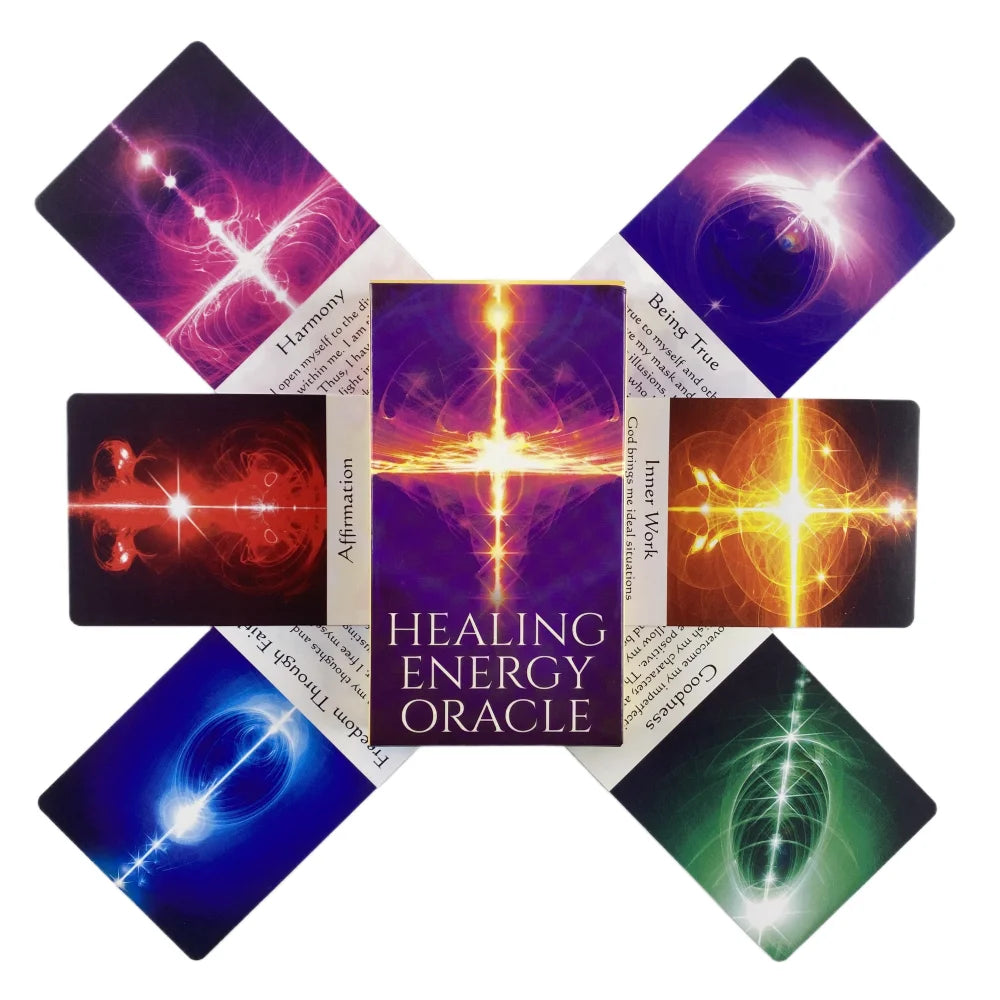 Healing Energy Oracle Cards – 54-Card English Divination Deck