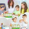 A group of children and an adult are playing with a Picture Recognition Word Builder Game for Kids featuring cars.
