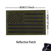 Reflective American Flag Tactical Patch with Glow-in-the-Dark Detail