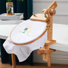 Adjustable Wooden Embroidery Stand with 360° Rotation