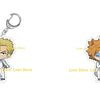 Chibi acrylic keychain of a male character with blonde hair and blue eyes from Fairy Tail