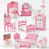 Mini Dollhouse Furniture Set – Bedroom & Kitchen Playset for Kids