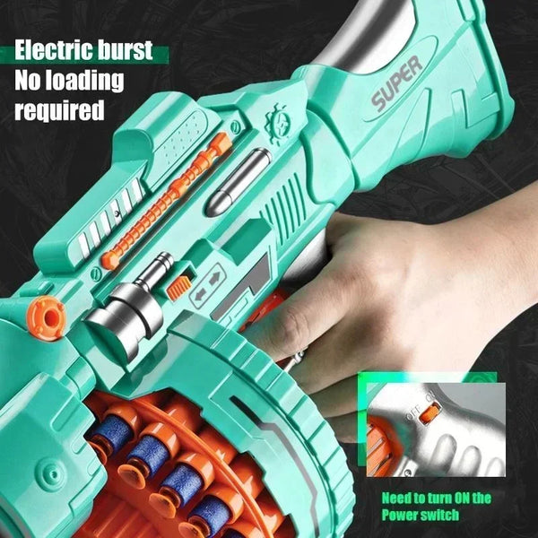 Electric Gatling Blaster Toy Gun with Suction Cup Darts