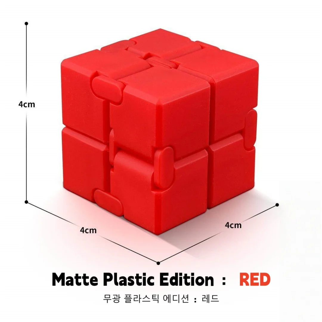 Infinity Cube Fidget Toy – Durable Metal & Plastic Stress Reliever