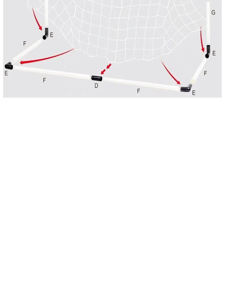 Foldable Soccer Goal Set with Ball and Pump