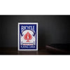 A deck of Bicycle playing cards featuring a red heart design and the text Rider Back