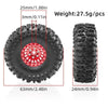 1/18 RC Crawler Metal Beadlock Wheel and Tire Set (4 pcs)